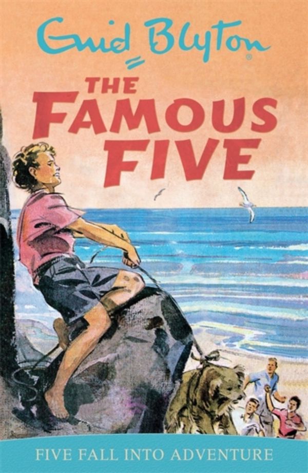 English bookcover: "Five fall into adventure"