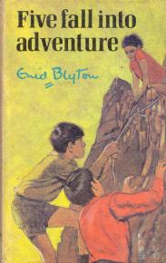 English bookcover: "Five fall into adventure"