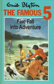 English bookcover: "Five fall into adventure"