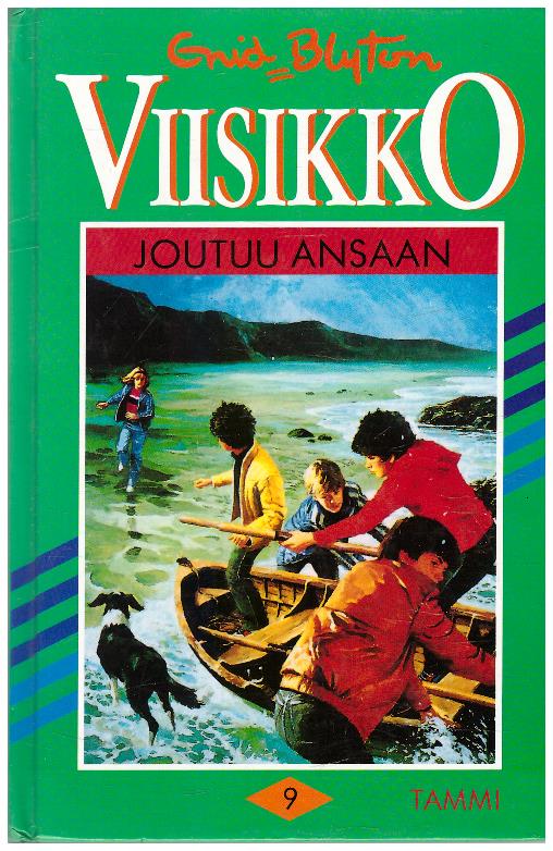 Finnish bookcover: "Viisikko joutuu ansaan"
