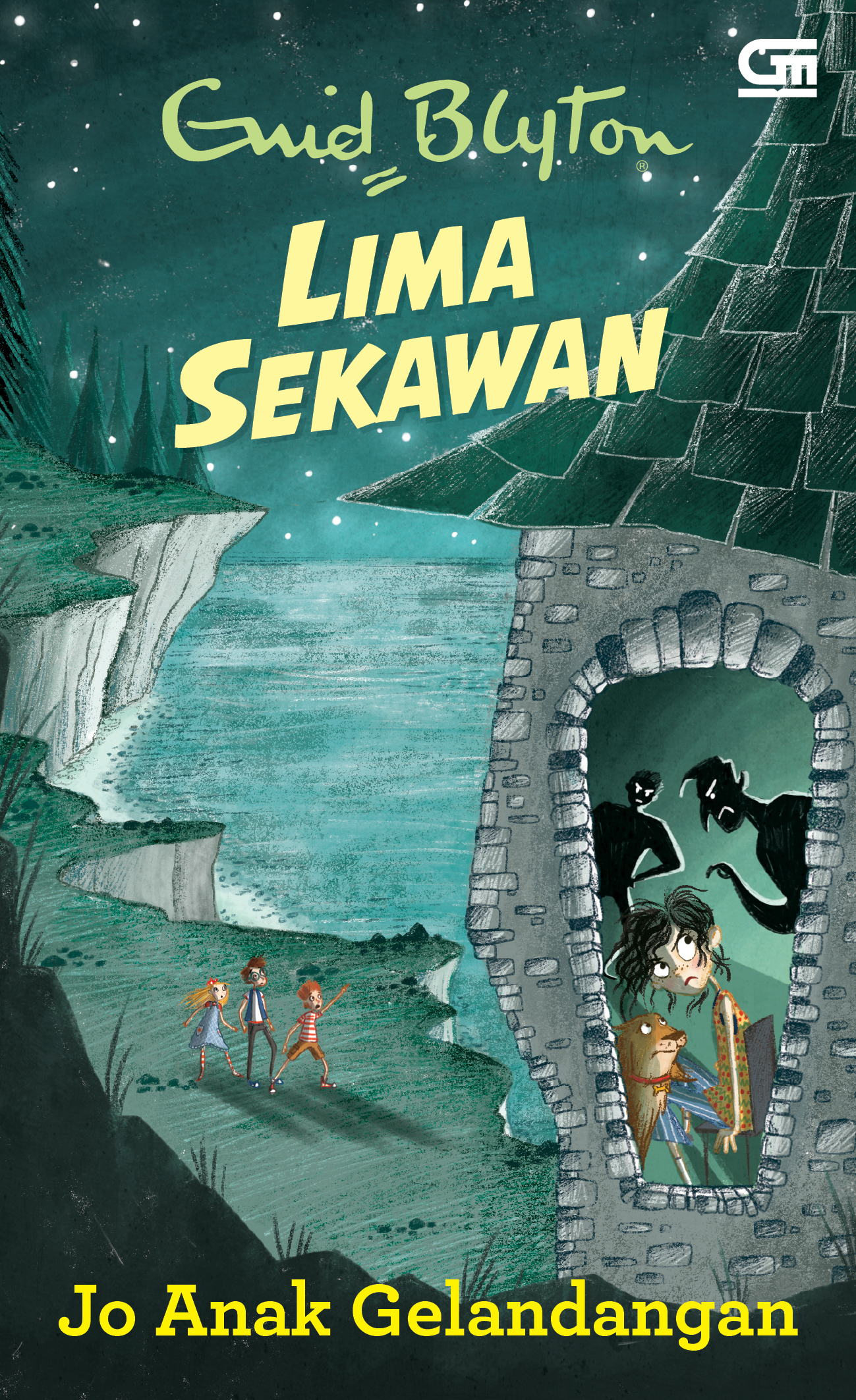Indonesian bookcover: "Seri Lima Sekawan: Jo - Anak Gelandangan"