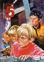 Danish bookcover: "De fem i den gamie ruin / De 5 på vandretur"