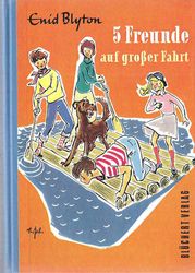 German bookcover: "Fünf Freunde auf großer Fahrt"