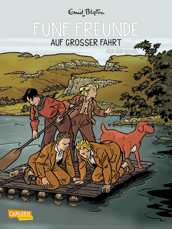 German bookcover: "Fünf Freunde auf großer Fahrt"