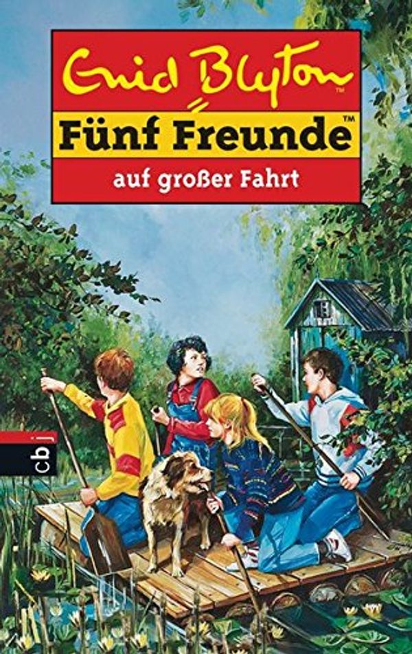 German bookcover: "Fünf Freunde auf großer Fahrt"