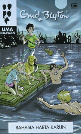 Indonesian bookcover: "Seri Lima Sekawan: Rahasia Harta Karun"