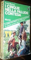 Italian bookcover: "Il tesoro nel lago / Il lago misterioso / I cinque e la furba Jane / Il messaggio in codice"