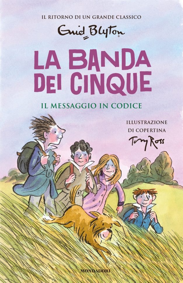 Italian bookcover: "Il tesoro nel lago / Il lago misterioso / I cinque e la furba Jane / Il messaggio in codice"