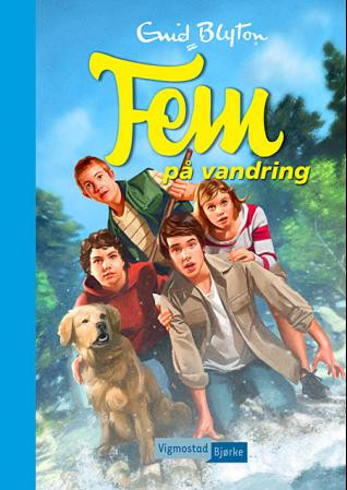 Norwegian bookcover: "Fem på vandring"