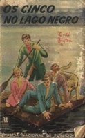 Portuguese bookcover: "Os Cinco no Lago Negro / Os Cinco e as Jóias Roubadas"