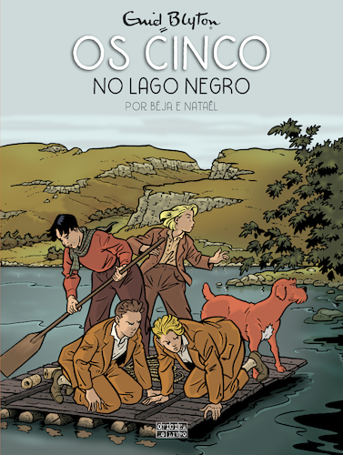 Portuguese bookcover: "Os Cinco no Lago Negro / Os Cinco e as Jóias Roubadas"