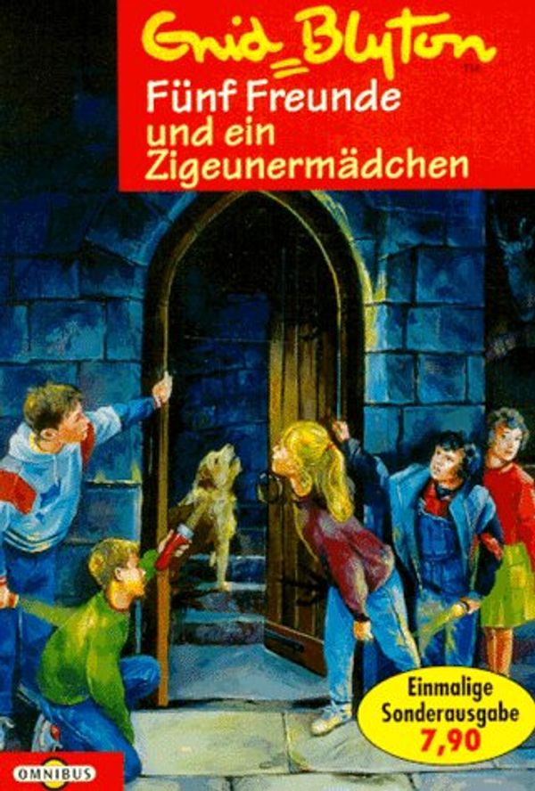 deutsches Buchcover: "Fünf Freunde und ein Zigeunermädchen"