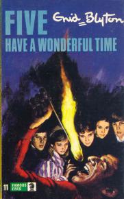 englisches Buchcover: "Five have a wonderful time"