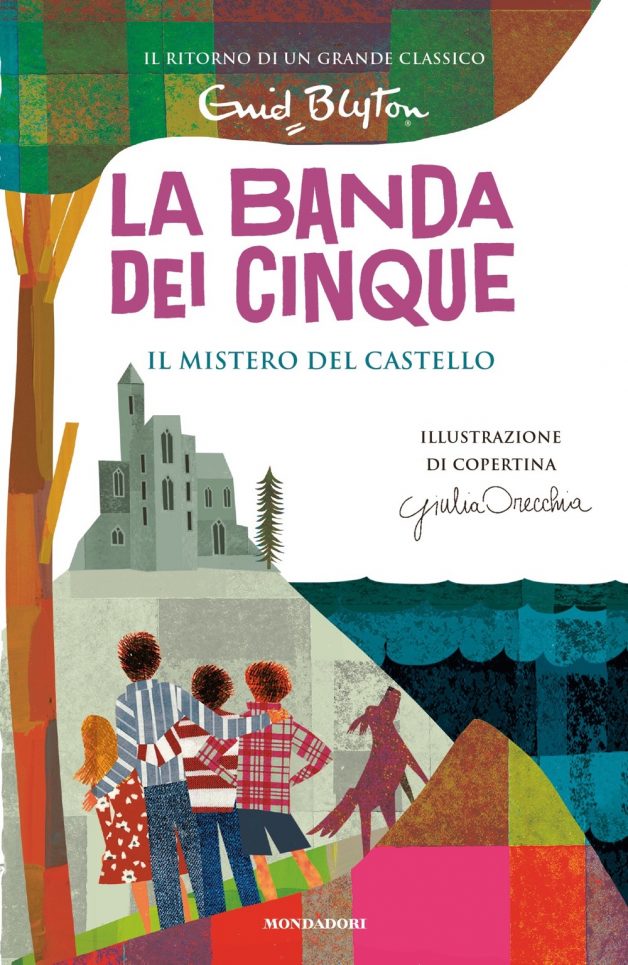italienisches Buchcover: "Una faccia nel buio / I Cinque si divertono un mondo / Il mistero del castello"