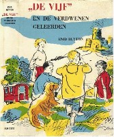niederländisches Buchcover: "De Vijf en de verdwenen geleerden"