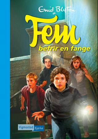 norwegisches Buchcover: "Fem befrir en fange"