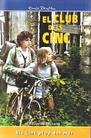 Catalan bookcover: "Els Cinc prop del mar"