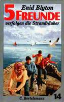 German bookcover: "Fünf Freunde verfolgen die Strandräuber"