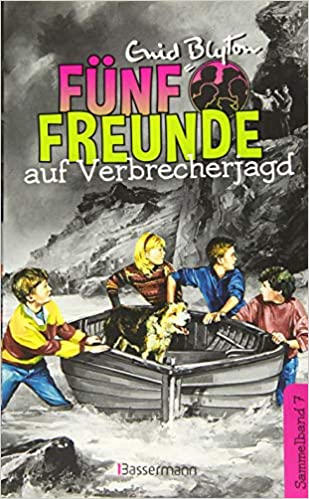 German bookcover: "Fünf Freunde jagen die Entführer"