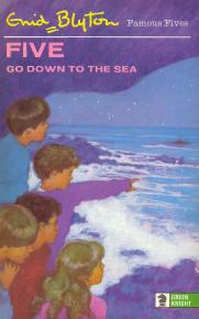 English bookcover: "Five go down to the sea"