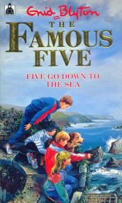 English bookcover: "Five go down to the sea"