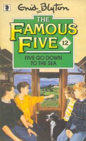 English bookcover: "Five go down to the sea"