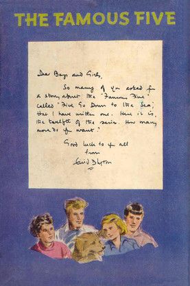 English bookcover: "Five go down to the sea"