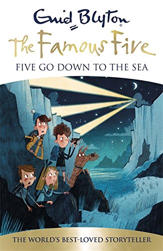 English bookcover: "Five go down to the sea"