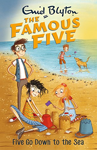 English bookcover: "Five go down to the sea"