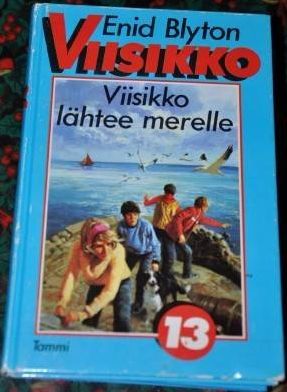 Finnish bookcover: "Viisikko lähtee merelle"