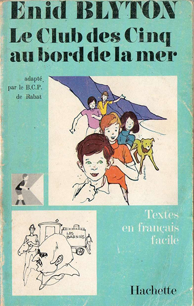 French bookcover: "Le Club des Cinq au bord de la mer / Les Cinq et le cirque"