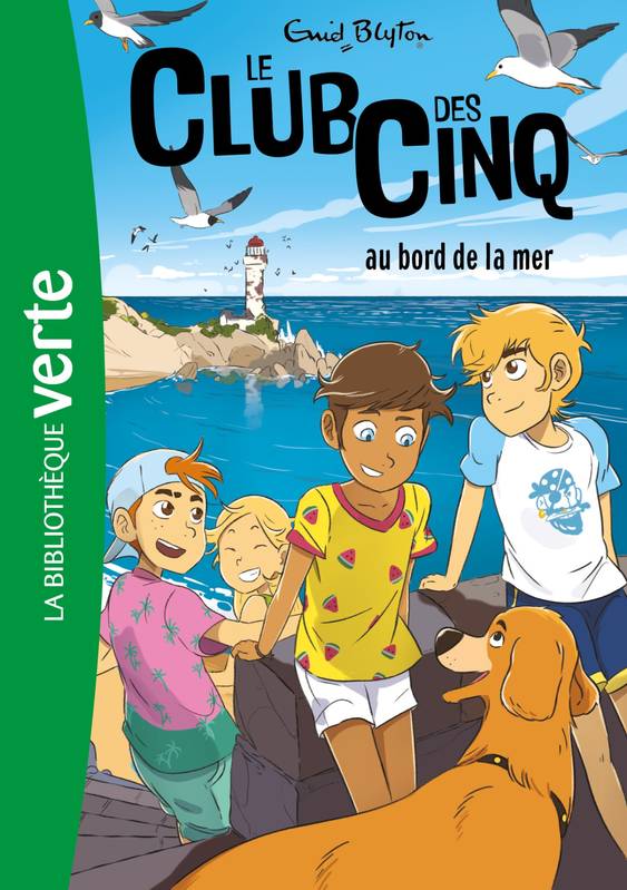 French bookcover: "Le Club des Cinq au bord de la mer / Les Cinq et le cirque"