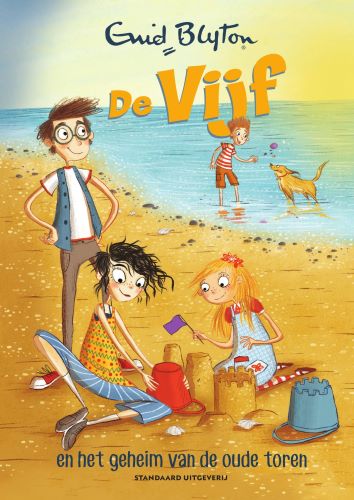 Dutch bookcover: "De Vijf en het geheim van de oude toren"