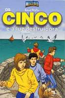 Portuguese bookcover: "Os Cinco na Torre do Farol / Os Cinco e a Luz Destruidora"