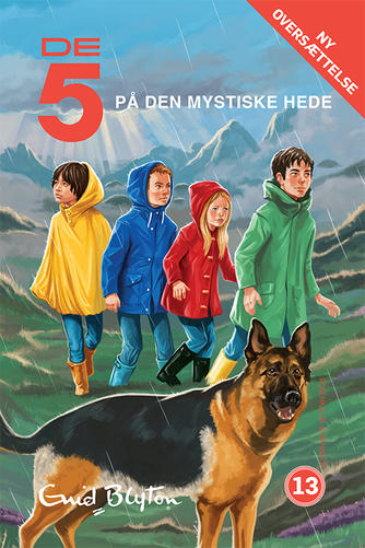 dänisches Buchcover: "De fem på den mystiske hede"