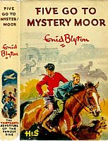 englisches Buchcover: "Five go to Mystery Moor"