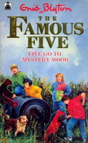 englisches Buchcover: "Five go to Mystery Moor"