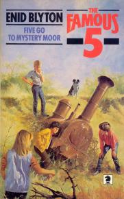 englisches Buchcover: "Five go to Mystery Moor"