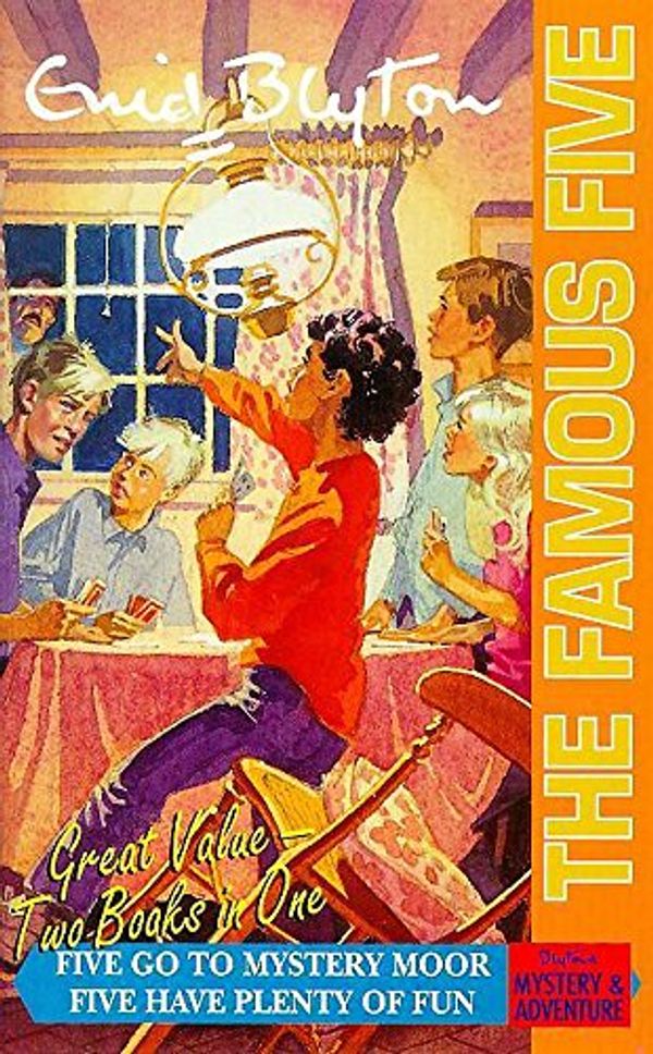 englisches Buchcover: "Five go to Mystery Moor"