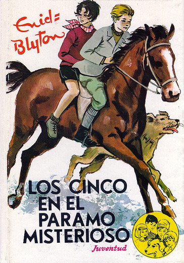 spanisches Buchcover: "Los Cinco en el páramo misterioso"