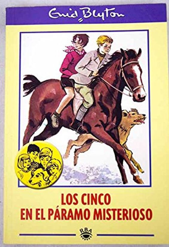 spanisches Buchcover: "Los Cinco en el páramo misterioso"