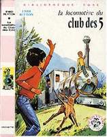 französisches Buchcover: "La locomotive du Club des Cinq / Les Cinq et la lande mystérieuse"
