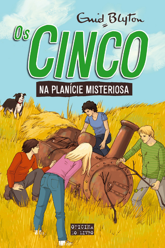 portugiesisches Buchcover: "Os Cinco na Planície Misteriosa / Os cinco no pântano misterioso"