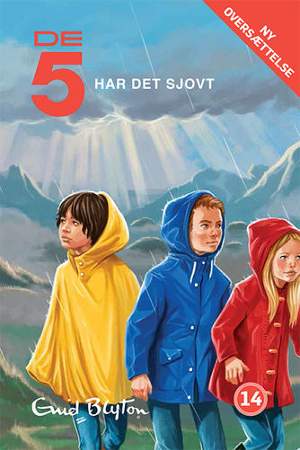 Danish bookcover: "De fem og kidnapperne / De 5 har det sjovt"