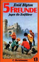 German bookcover: "Fünf Freunde jagen die Entführer"