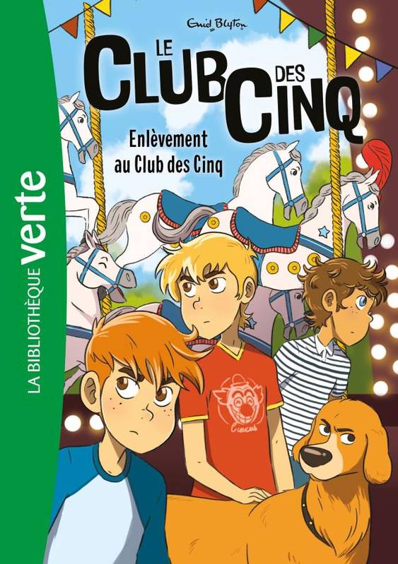 French bookcover: "Enlèvement au Club des Cinq"