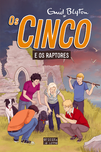 Portuguese bookcover: "Os Cinco e os Raptores / Os cinco numa aventura american"