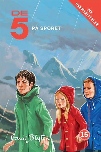 Danish bookcover: "De fem følger et spor / De 5 på sporet"