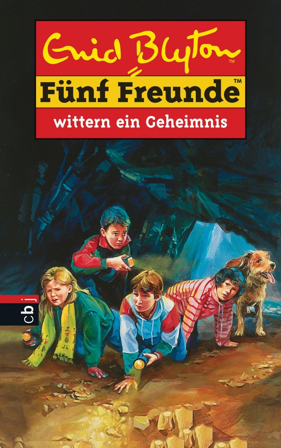German bookcover: "Fünf Freunde wittern ein Geheimnis"