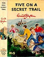 English bookcover: "Five on a secret trail"